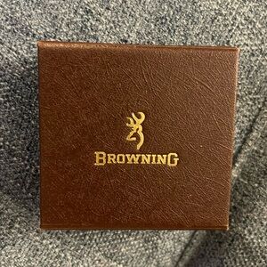 Sterling Silver, 24K Gold Plated Browning earrings.